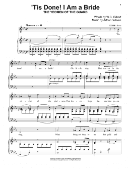 page one of 'Tis Done! I Am A Bride (Piano Solo)