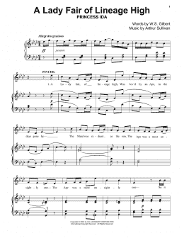 page one of A Lady Fair (Piano Solo)