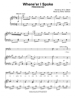 page one of When E'er I Spoke (Piano Solo)