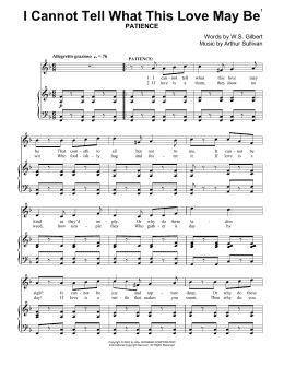 page one of I Can Not Tell What This Love May Be (Piano Solo)