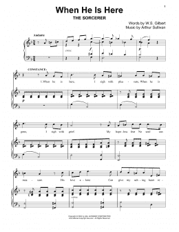 page one of When He Is Here (Piano Solo)
