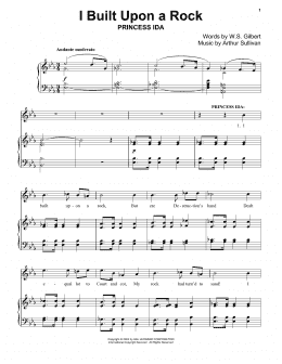 page one of I Built Upon A Rock (Piano Solo)