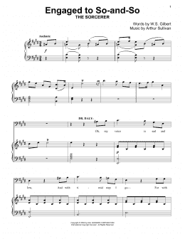 page one of Engaged To So-And-So (Piano Solo)