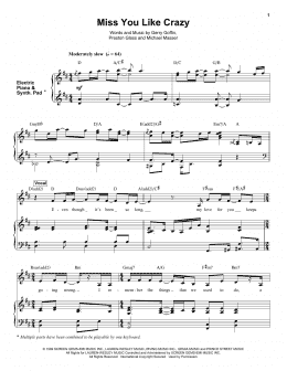page one of Miss You Like Crazy (Keyboard Transcription)