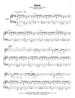 page one of Brick (Keyboard Transcription)
