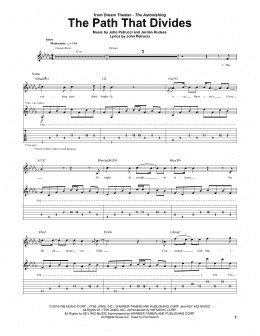 page one of The Path That Divides (Guitar Tab)