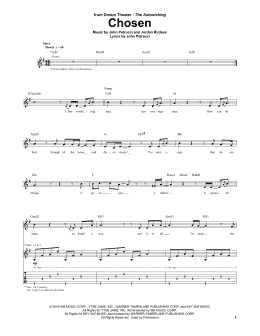 page one of Chosen (Guitar Tab)