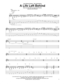 page one of A Life Left Behind (Guitar Tab)