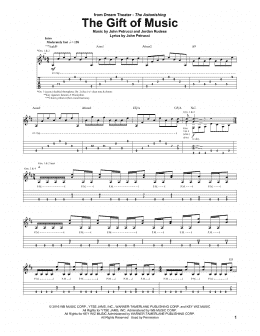 page one of The Gift Of Music (Guitar Tab)