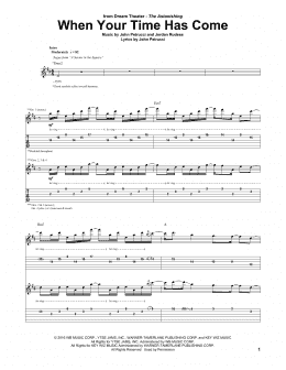 page one of When Your Time Has Come (Guitar Tab)