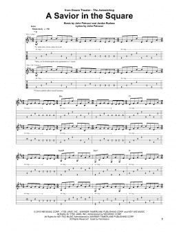 page one of A Savior In The Square (Guitar Tab)