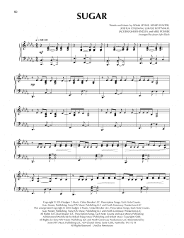 page one of Sugar (arr. Jason Lyle Black) (Piano Solo)