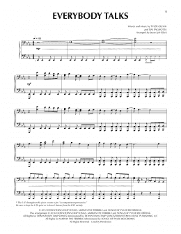 page one of Everybody Talks (arr. Jason Lyle Black) (Piano Solo)