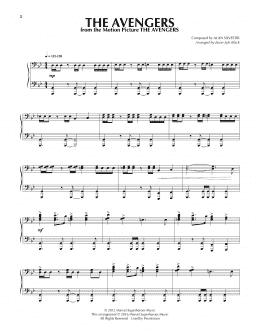 page one of The Avengers (arr. Jason Lyle Black) (Piano Solo)