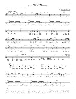 page one of Boss Of Me (Theme From Malcolm In The Middle) (Lead Sheet / Fake Book)