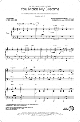 page one of You Make My Dreams (arr. Mark Brymer) (SATB Choir)