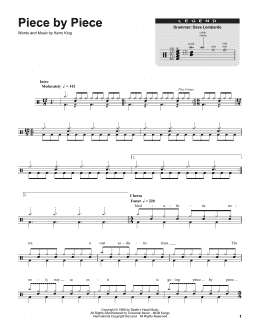 page one of Piece By Piece (Drums Transcription)