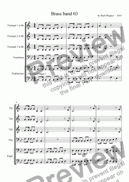 page one of Brass band 03
