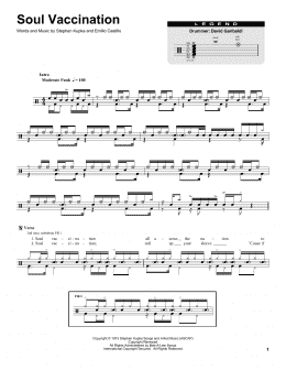 page one of Soul Vaccination (Drums Transcription)