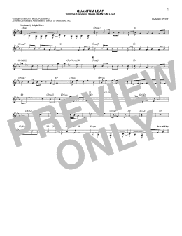 page one of Quantum Leap (Lead Sheet / Fake Book)