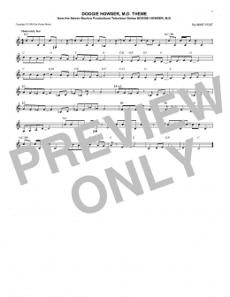 page one of Doogie Howser, M.D. Theme (Lead Sheet / Fake Book)
