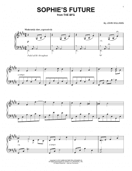 page one of Sophie's Future (Piano Solo)