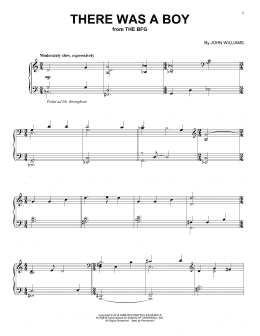 page one of There Was A Boy (Piano Solo)