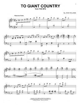 page one of To Giant Country (Piano Solo)
