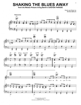 page one of Shaking The Blues Away (Piano, Vocal & Guitar Chords (Right-Hand Melody))