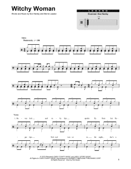 page one of Witchy Woman (Drums Transcription)