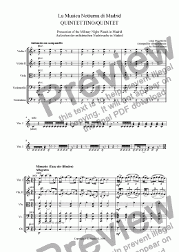 page one of QUINTETTINO/QUINTET