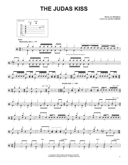 page one of The Judas Kiss (Drums Transcription)
