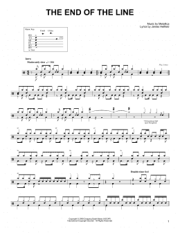 page one of The End Of The Line (Drums Transcription)