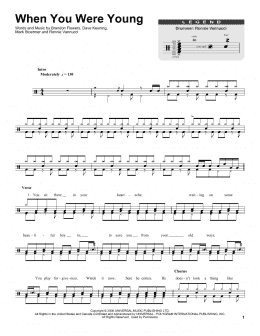 page one of When You Were Young (Drums Transcription)