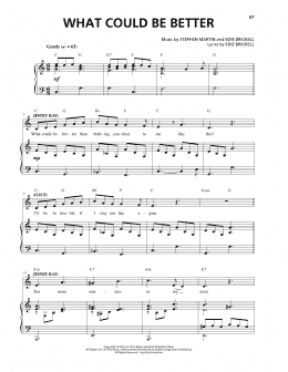 page one of What Could Be Better (Piano & Vocal)