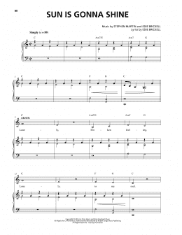 page one of Sun Is Gonna Shine (Piano & Vocal)