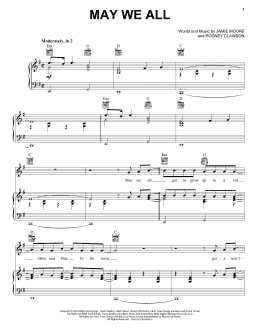 page one of May We All (Piano, Vocal & Guitar Chords (Right-Hand Melody))