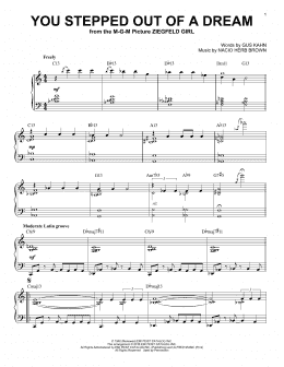 page one of You Stepped Out Of A Dream (arr. Brent Edstrom) (Piano Solo)