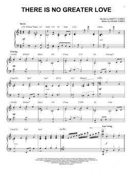 page one of There Is No Greater Love (arr. Brent Edstrom) (Piano Solo)
