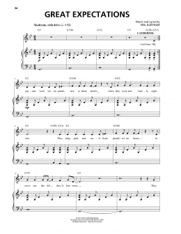 page one of Great Expectations (from The Theory Of Relativity) (Piano & Vocal)