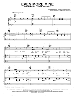 page one of Even More Mine (Piano, Vocal & Guitar Chords (Right-Hand Melody))