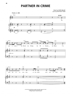page one of Partner In Crime (from Tuck Everlasting) (Piano & Vocal)