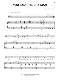 page one of You Can't Trust A Man (Piano & Vocal)