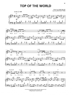 page one of Top Of The World (Piano & Vocal)