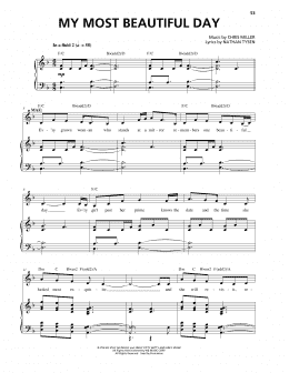 page one of My Most Beautiful Day (Piano & Vocal)