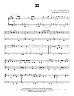 page one of 22 (Piano Solo)