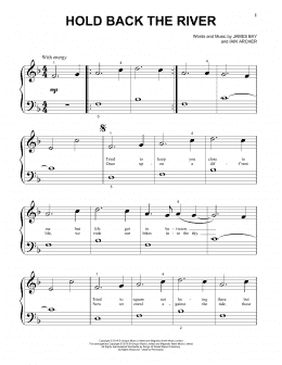 page one of Hold Back The River (Beginning Piano Solo)