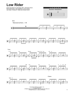 page one of Low Rider (Drums Transcription)