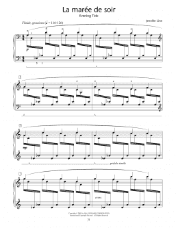 page one of La maree de soir (Evening Tide) (Educational Piano)