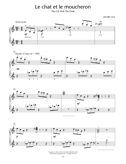 page one of Le Chat Et Le Moucheron (The Cat And The Gnat) (Educational Piano)